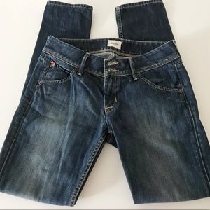 Hudson Jeans Straight Leg Lightly Distressed 28